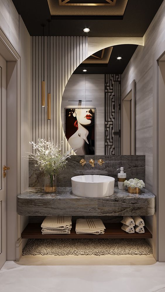 Estilo bold en baños